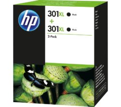 HP 301XL Black Ink Cartridge - Twin Pack